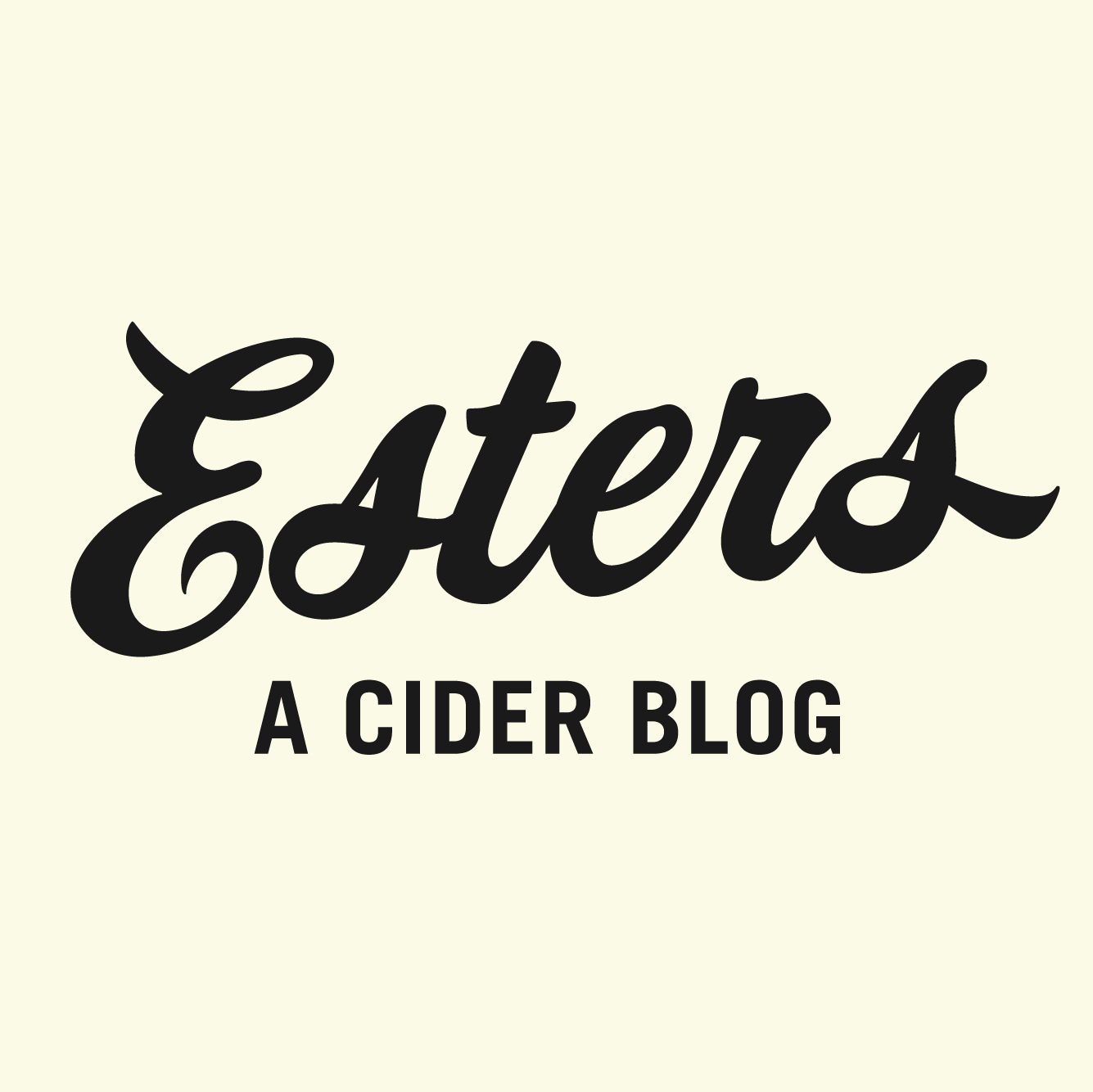 Esters: A Cider Blog